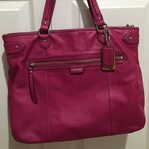 Gently Used Coach Shoulder Bag Fuschia